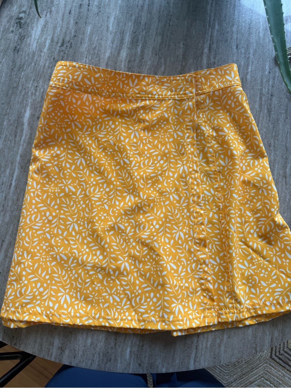 Ripskirt Yellow Floral A-Line Skirt